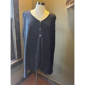 Margret Winter Boho Oversized Sleeveless Button down top w/Pockets Size 1X